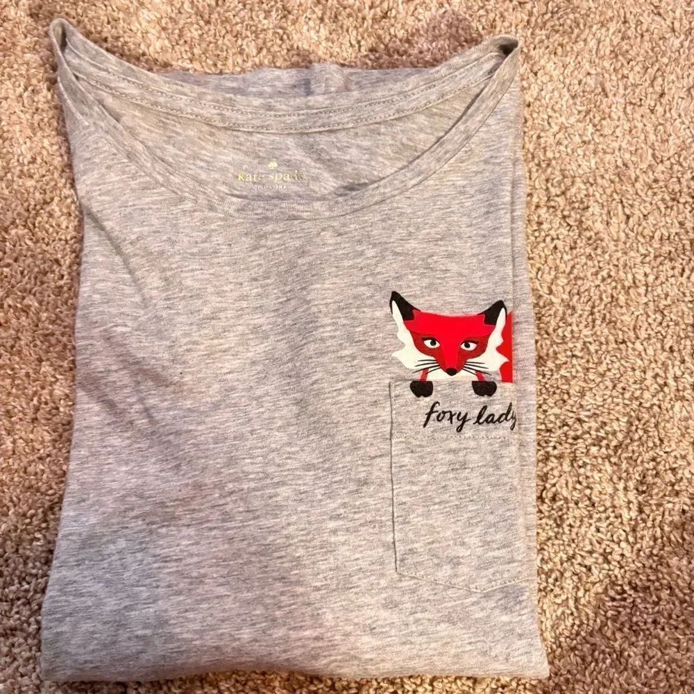 Kate Spade Broome Street Foxy Lady Tee Medium